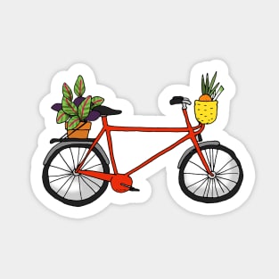 red bicycle Sticker